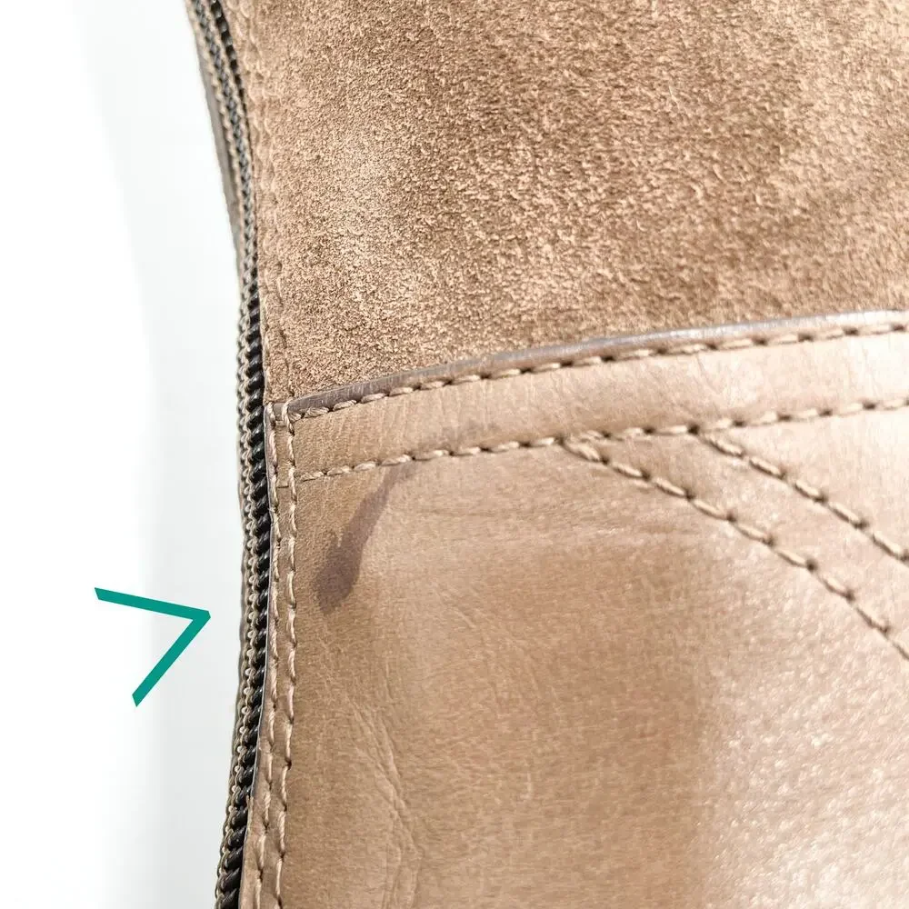 Tory Burch Simone Over the Knee Boots Brown Suede Flat Riding Sz‎ 6